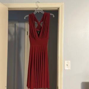 White House | Black Market maroon dress